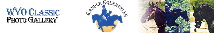 Deeda Randle Background Title with Randle Equestrian Logo and Photo